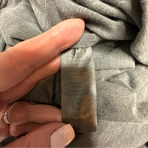 NWT Sundry for Anthropologie Shirred Puff Sleeve Dress in Carbon size m - Picture 8 of 16